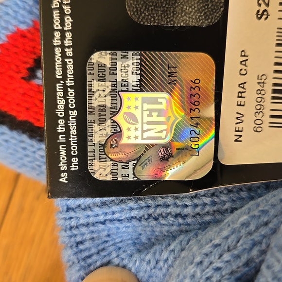 NWT Houston Oilers New Era Sport Knit Pom Beanie Hat - Picture 3 of 4